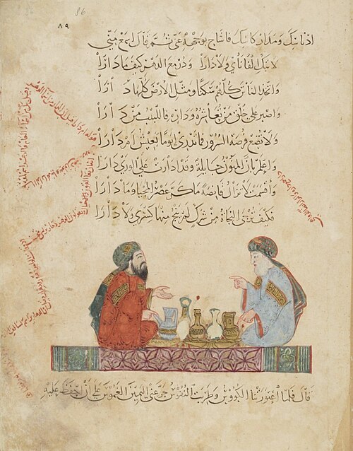 Les Makamat de Hariri par Yahya ibn Mahmoud ibn Yahya ibn Aboul Hasan ibn Kouvarriha al Wasiti folio 86r