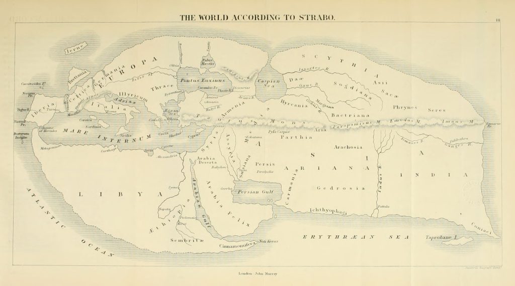 strabon dünya haritası