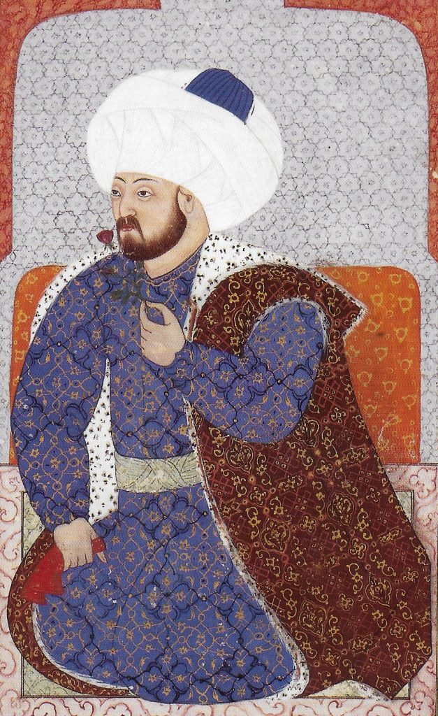 Portrait of Mehmet II cropped. Human Physiognomy Concerning the Personal Dispositions of the Ottomans 1579 TSMK H.1563