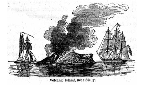 Sicilya yakınlarındaki Volkanik Ada