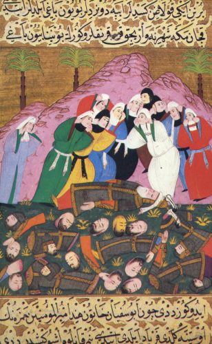 Hamza ibn Abdülmutallib de dahil olmak üzere Uhud şehitleri için yas.