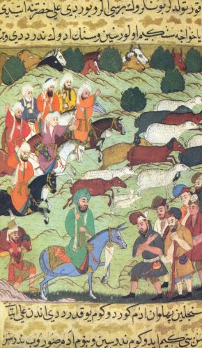 İmam Ali (a.s.), ilerleyen Beni Najar kabilesinin asker sayısını çobanlara soruyor.