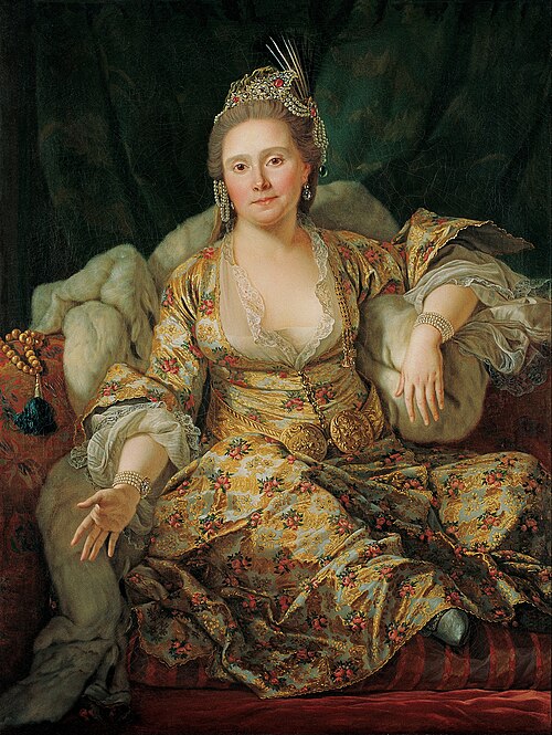 Antoine de Favray Portrait of the Countess of Vergennes in Turkish Attire Google Art Project