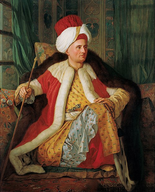 Antoine de Favray Portrait of Charles Gravier Count of Vergennes and French Ambassador in Turkish Attire Google Art Project