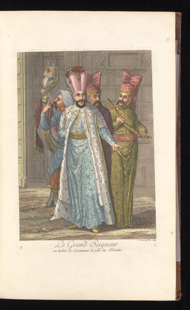 Sultan in ceremonial dress on a day of religious festival